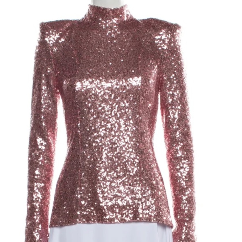 Zhivago Sequin Top mock turtle neck size M
